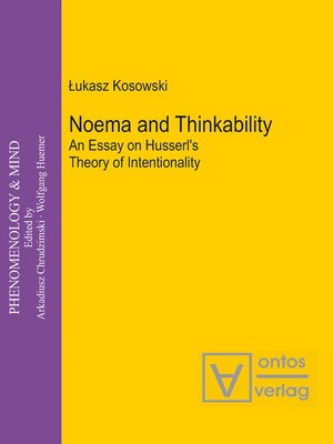 cover image of Noema and Thinkability